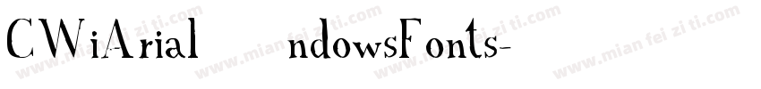 CWiArial 常规ndowsFonts字体转换